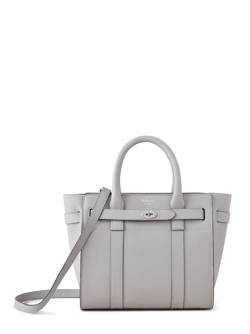 Small Zipped Bayswater (Pale Grey)