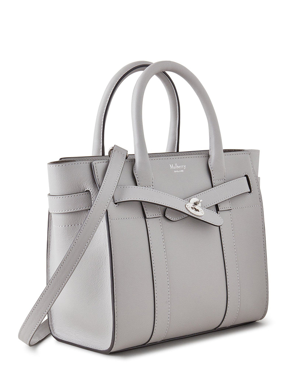 Small Zipped Bayswater (Pale Grey)