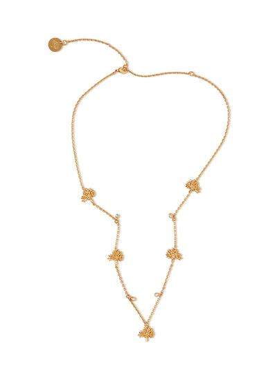 Mulberry Tree Charm Necklace (Gold)
