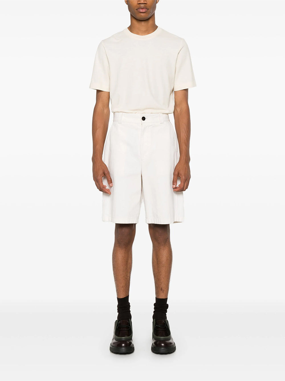 Jakob Cotton Crepe T-Shirt (Ecru)