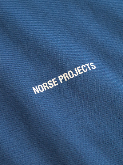 Johannes Organic Norse Logo Print T-Shirt (Estate Blue)