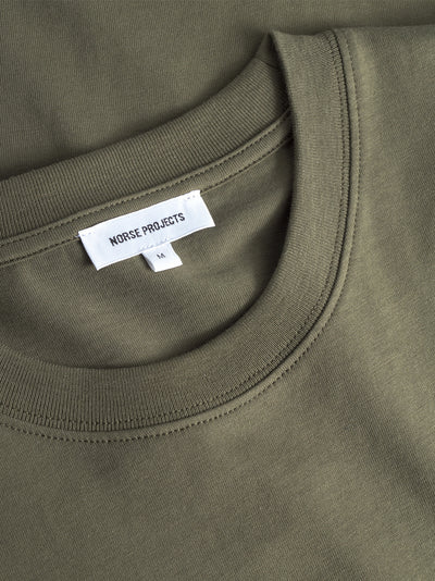 Johannes Organic Norse Logo Print T-Shirt (Olive Night)