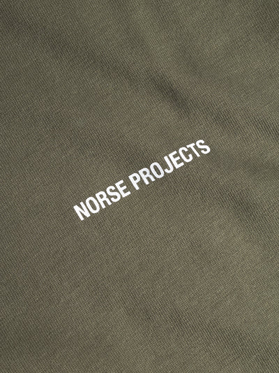 Johannes Organic Norse Logo Print T-Shirt (Olive Night)