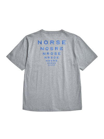 Holger Organic Optic Print T-Shirt (Grey Melange)