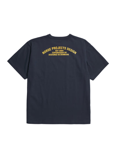 Simon Organic Arch Print T-Shirt (Dark Navy)