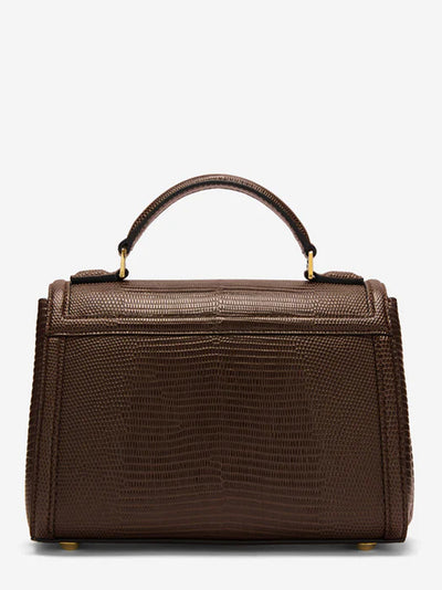 Paris Handbag (Espresso Lizard)