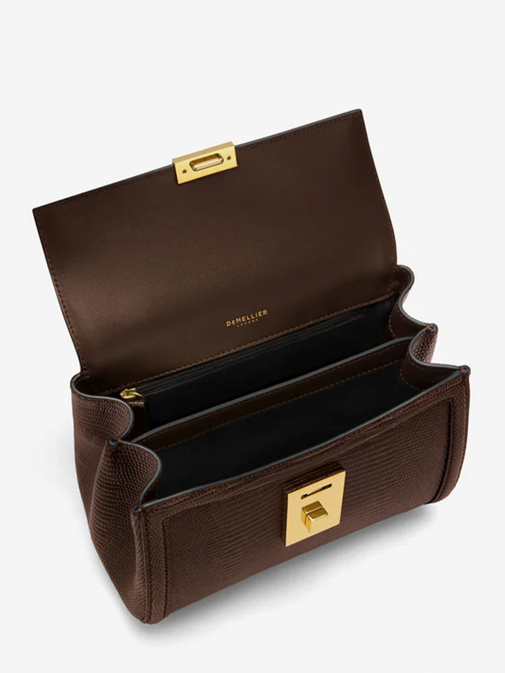 Paris Handbag (Espresso Lizard)
