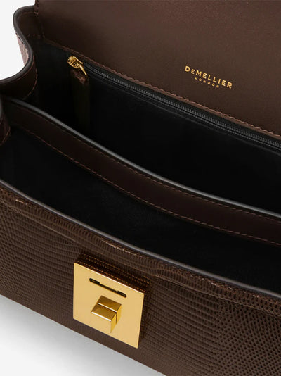 Paris Handbag (Espresso Lizard)