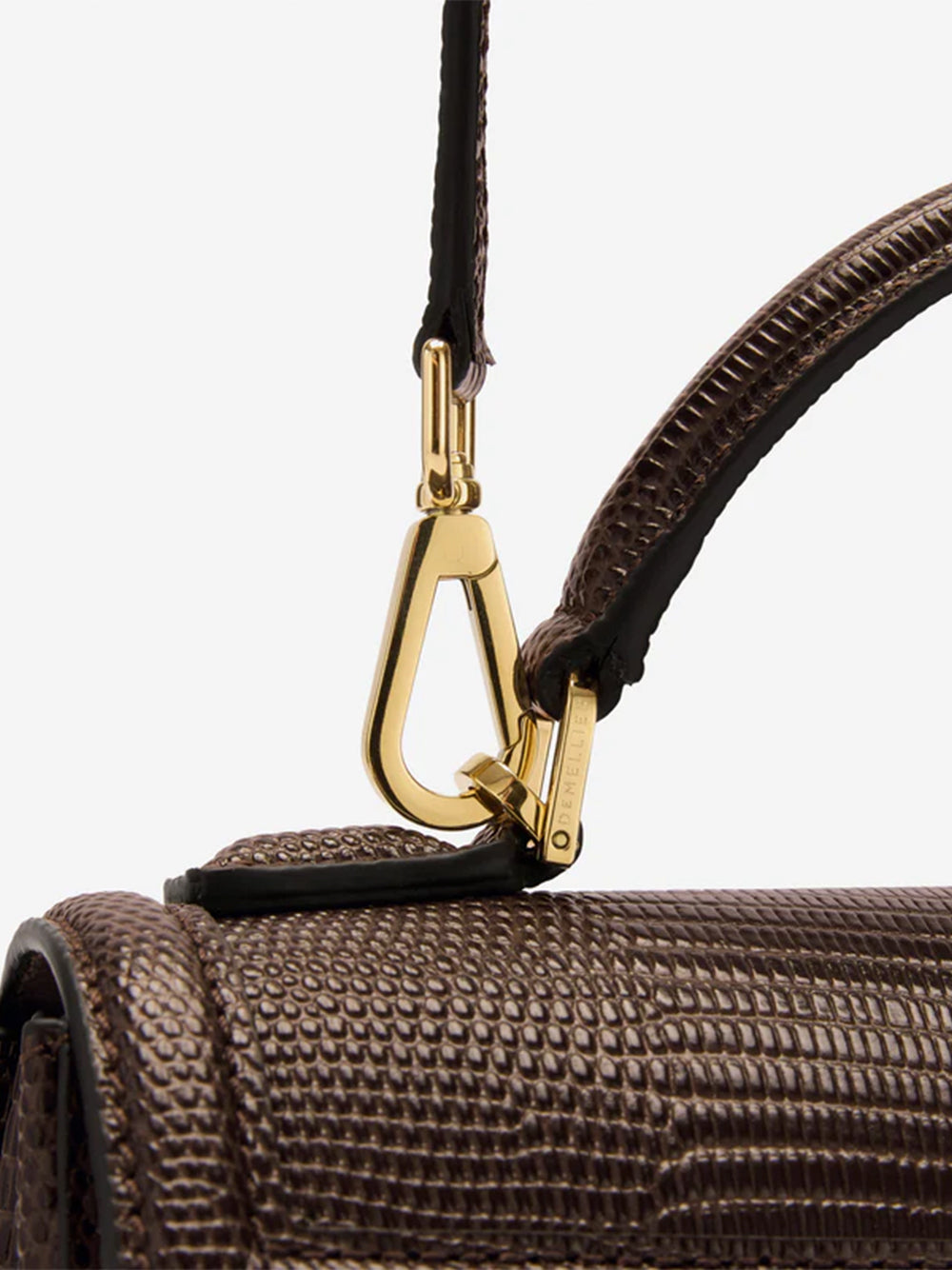 Paris Handbag (Espresso Lizard)