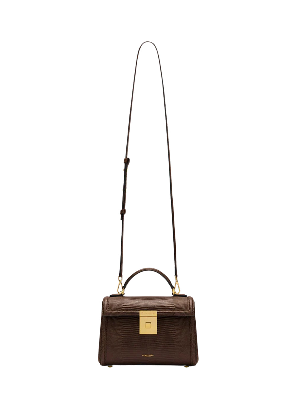 Paris Handbag (Espresso Lizard)