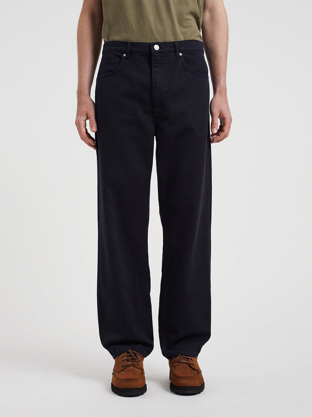 Mogens Relaxed 5 Pocket Heavy Twill (Dark Navy)
