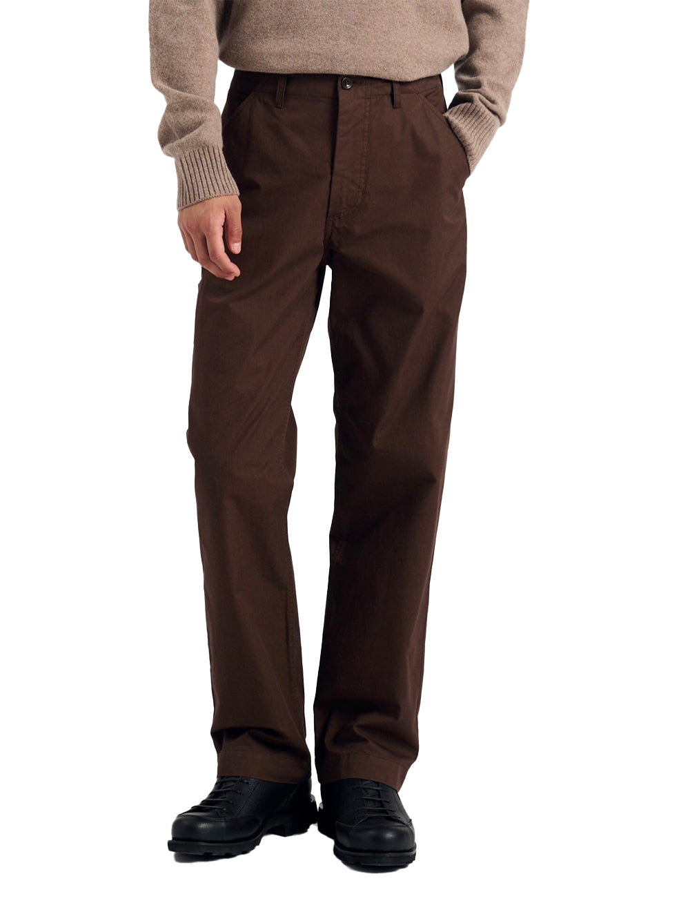Gorm Relaxed Mineral Dyed Fine Twill Cargo Pants (Espresso)