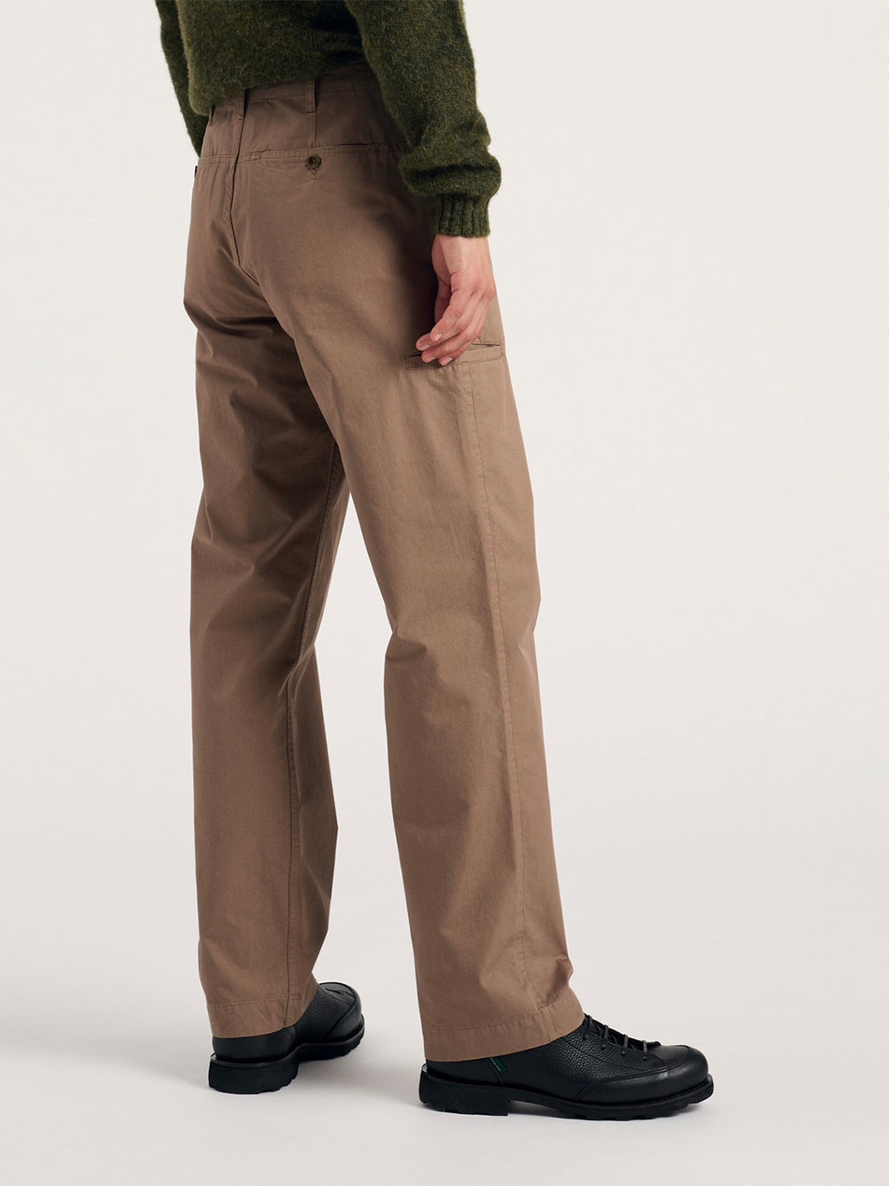 Gorm Relaxed Mineral Dyed Fine Twill Cargo Pants (Walnut)