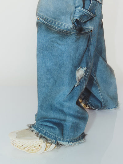 Antonio Washed Carpenter Jeans Post Indigo