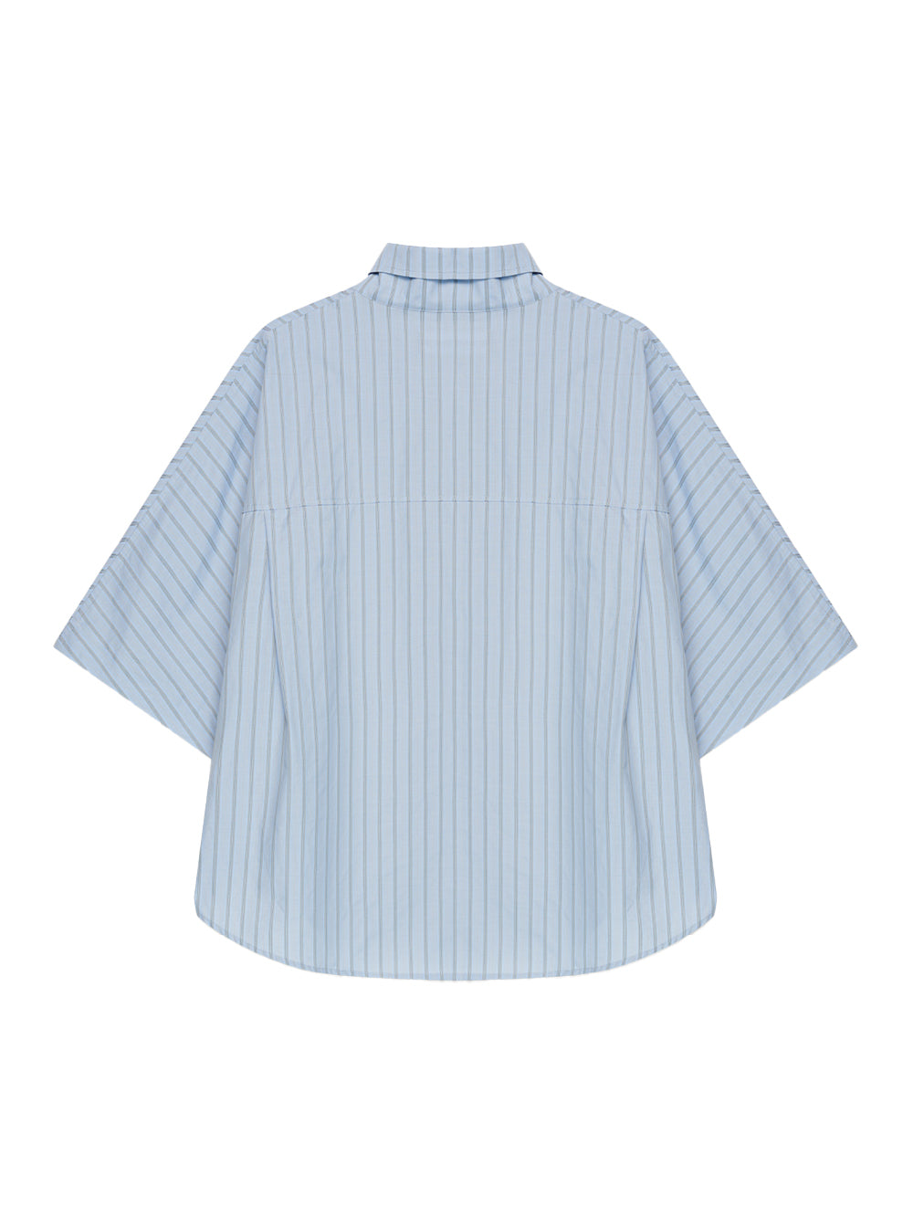 Sario Bomber Short Sleeve Shirt Lake Stripe