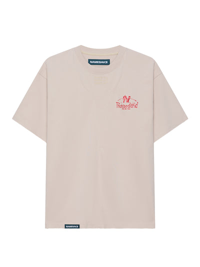 Sava Oversized Roadmap Tee Cannoli Cream Cannoli Cream