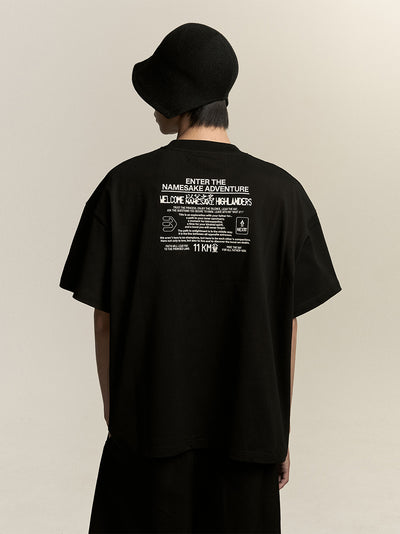 Tobi Oversized Notice Tee Euphoric Black Euphoric Black