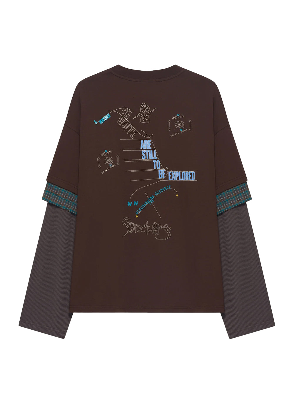 Chuck 3-Layered Tee Stagnant Brown