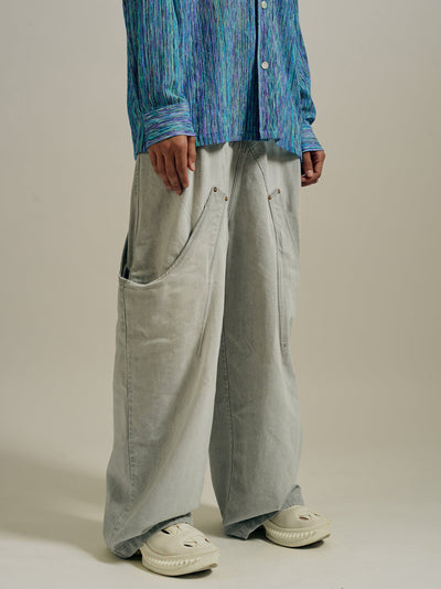 Billie Bibs Denim Pants (Rust Stone)