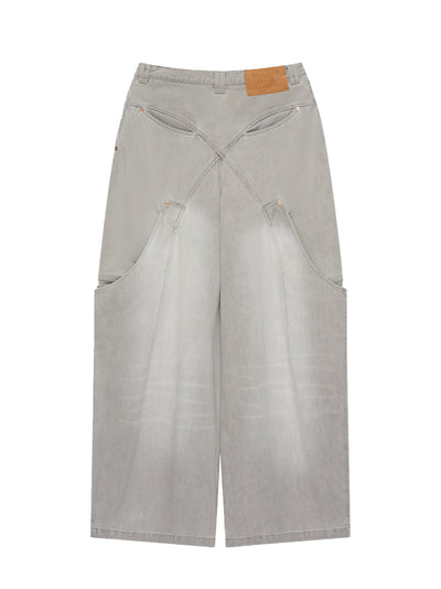 Billie Bibs Denim Pants (Rust Stone)