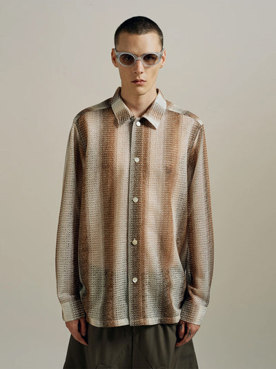 Randolph Weave Shirt (Sandstone Stripe)