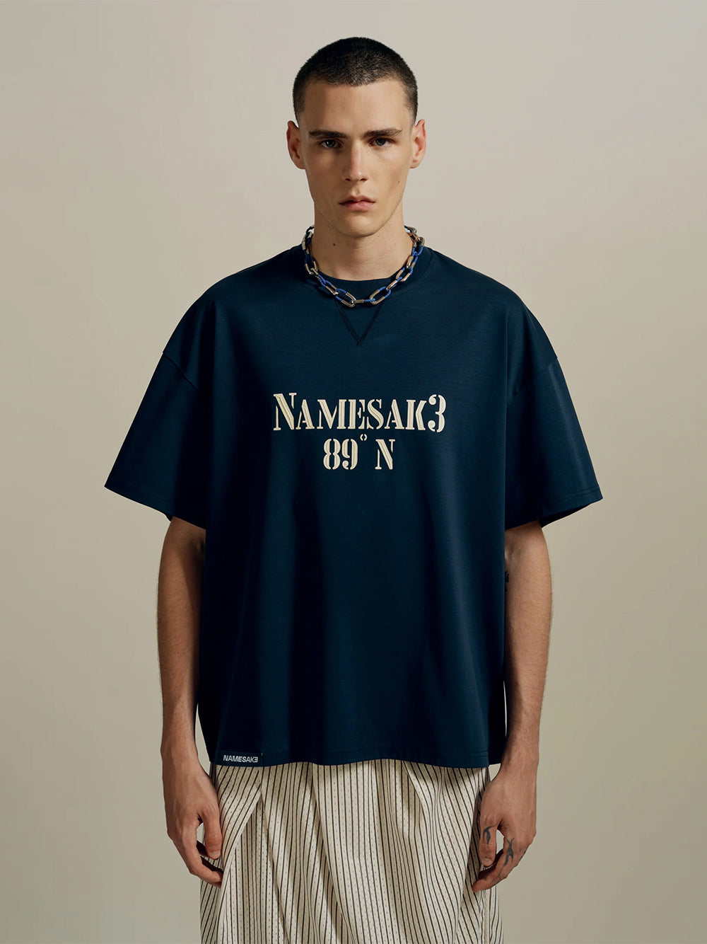 Tobi Oversized 89' Tee (Midnight Sea)