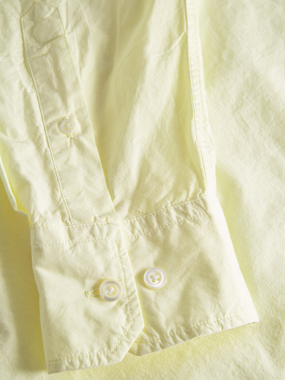 Mo Cotton Tencel Shirt (Pale Yellow)