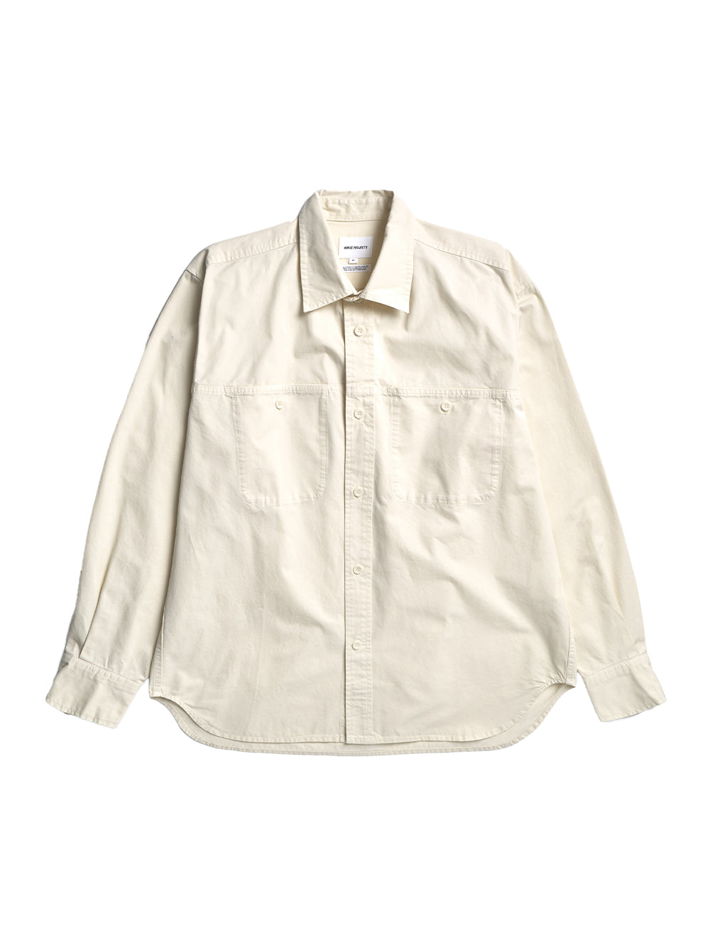 Julius Mineral Dyed Oversize Shirt Ecru