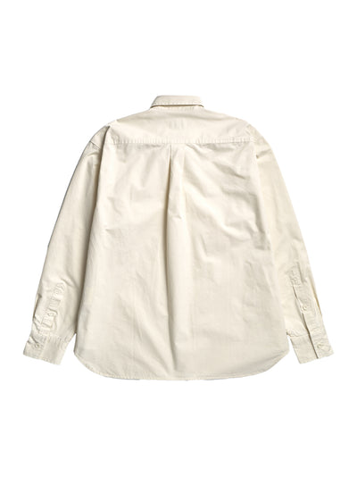 Julius Mineral Dyed Oversize Shirt Ecru