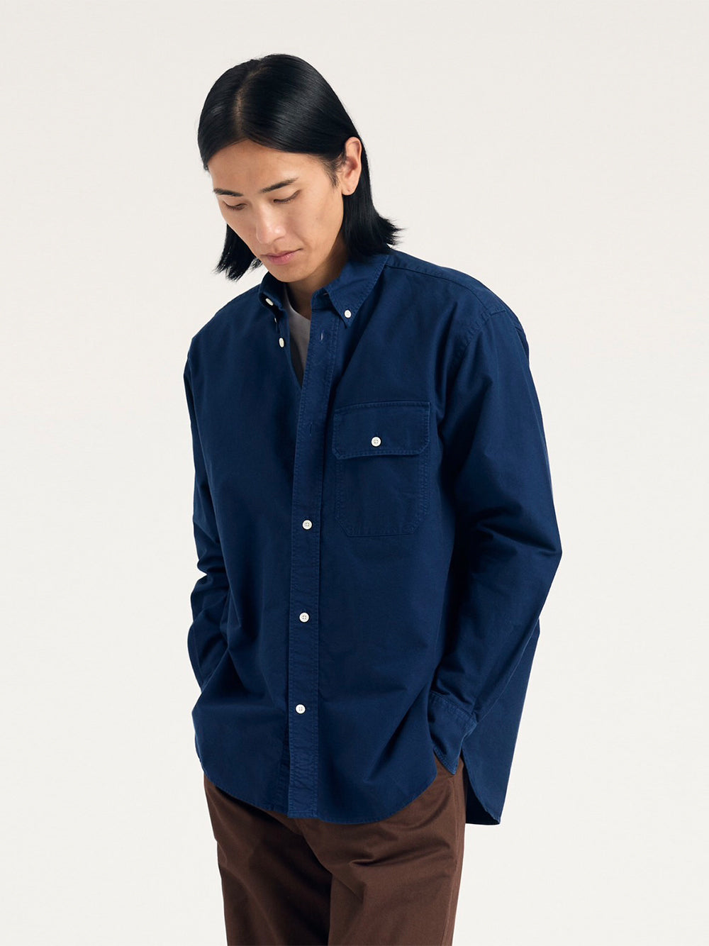 Ole Oversized Gmd Oxford Shirt (Blue)