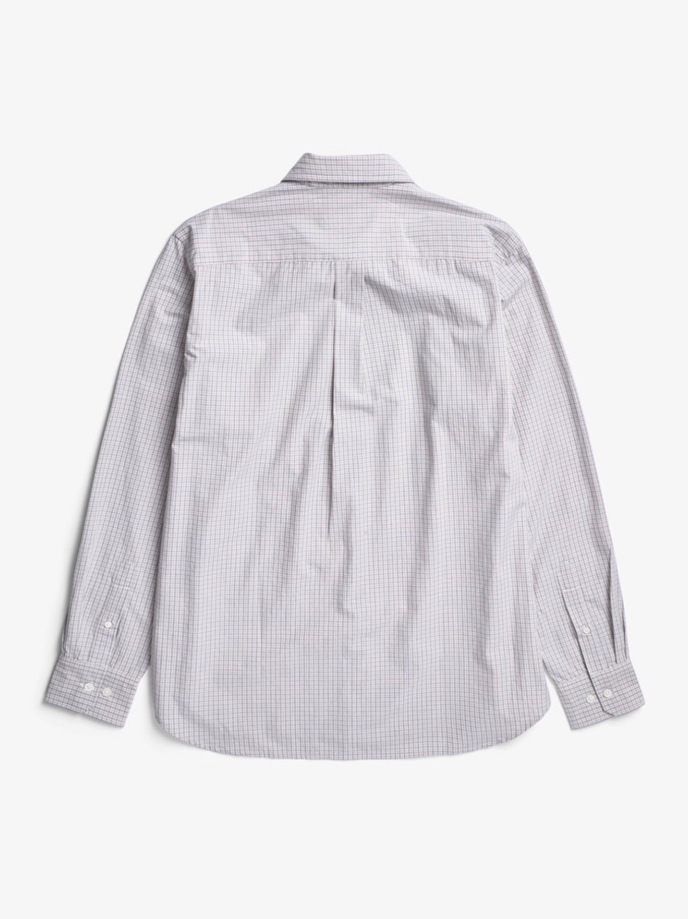 Ole Oversize Poplin Check Shirt (Oatmeal)