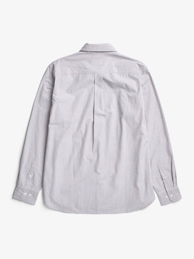 Ole Oversize Poplin Check Shirt (Oatmeal)
