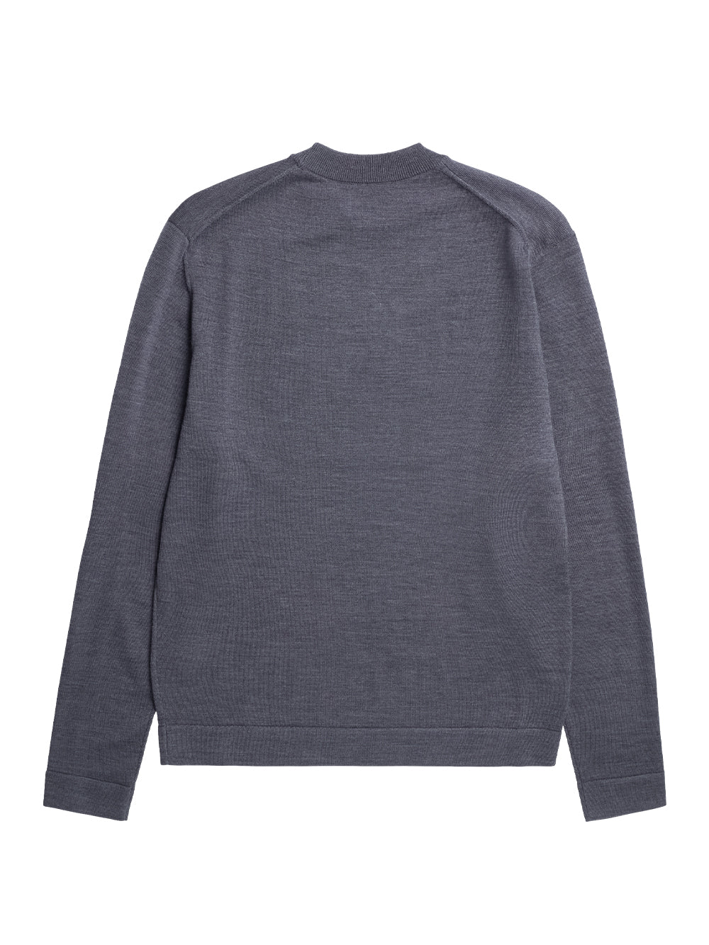 Tech Merino Crepe Crewneck (Charcoal Melange)