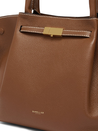 Midi New York Handbag (Tan With Ecru Contrast Stitching)
