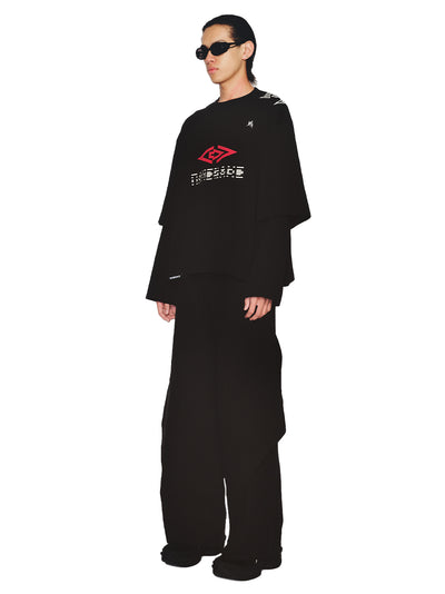 Mayo Double Sleeve Tee (Euphoric Black)