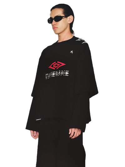 Mayo Double Sleeve Tee (Euphoric Black)