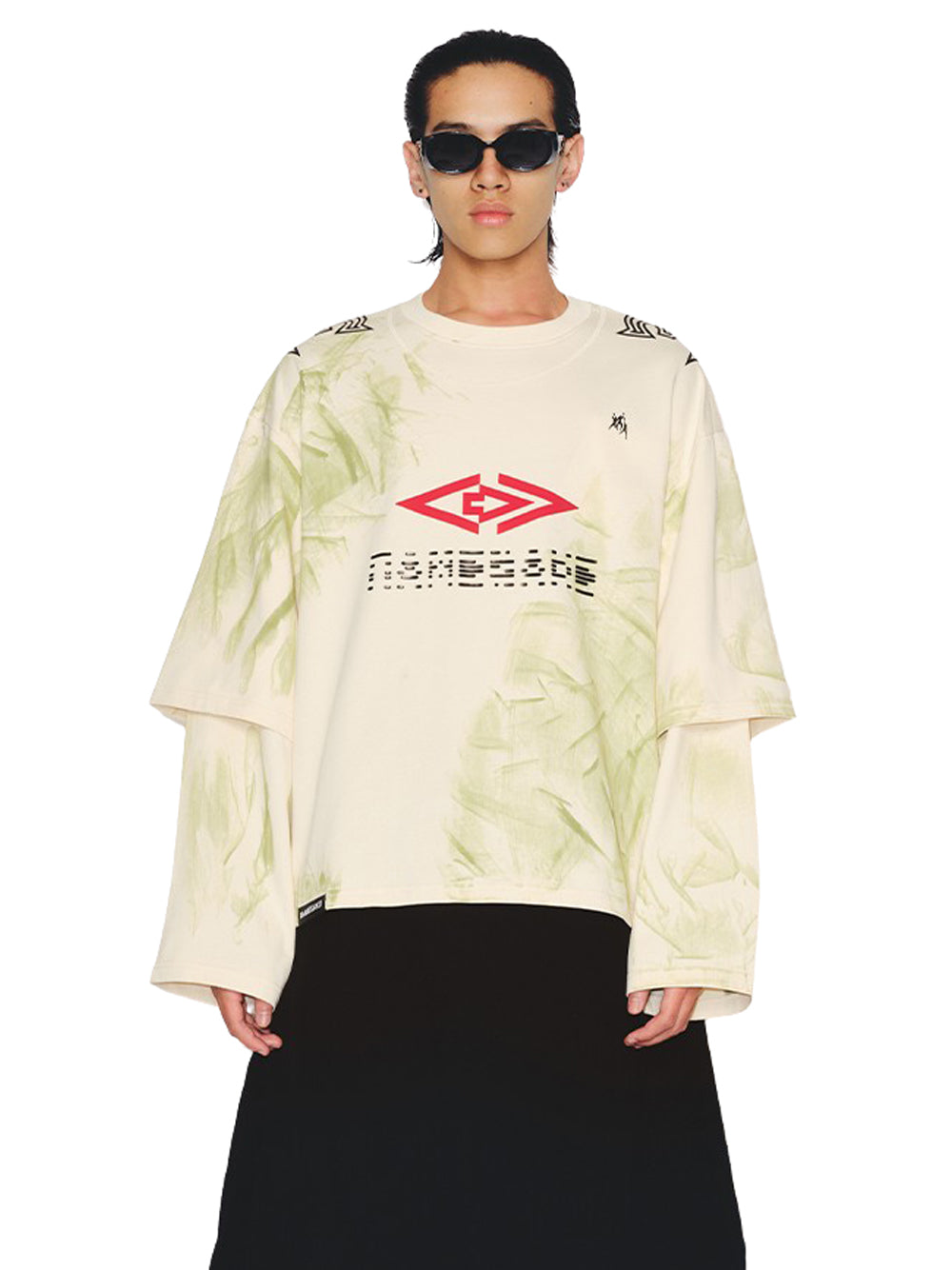 Mayo Stained Double Sleeve Tee (Spurs White)