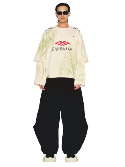 Mayo Stained Double Sleeve Tee (Spurs White)