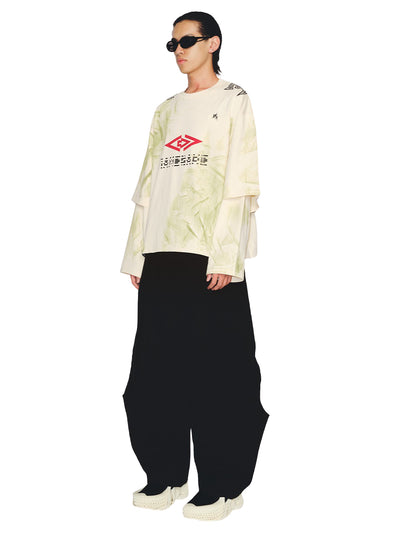 Mayo Stained Double Sleeve Tee (Spurs White)