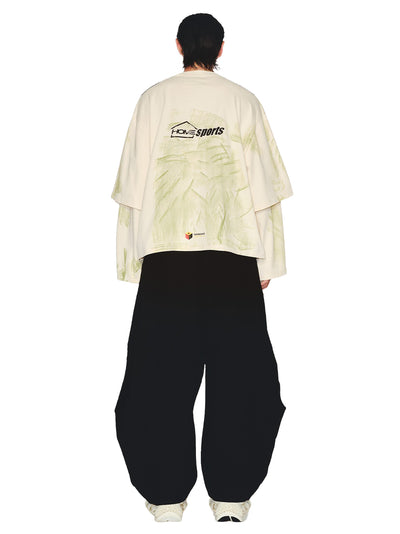 Mayo Stained Double Sleeve Tee (Spurs White)
