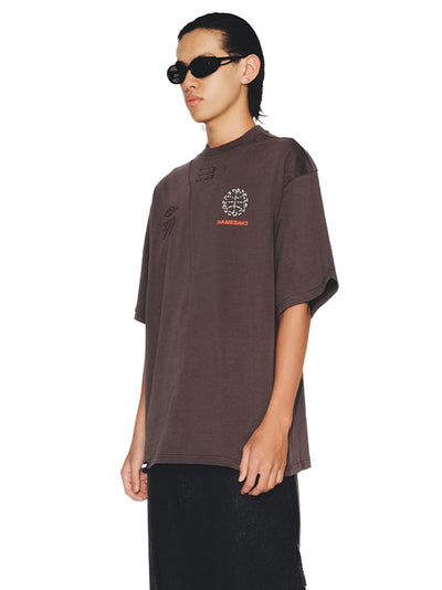 Sava Oversized Stone Buddha Tee (Nimbus Grey)