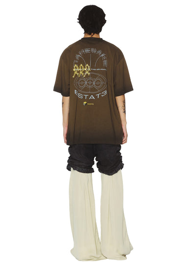 Sava Stained Oversized Estate Tee (Dark Olive)