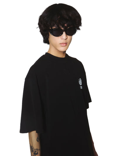 Sava Stained Oversized Estate Tee (Euphoric Black)