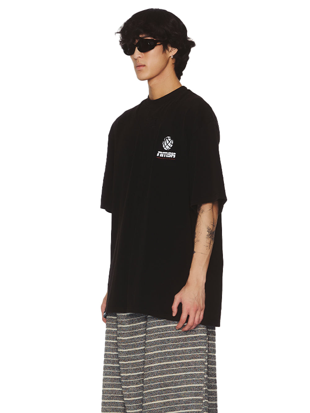 Sava Stained Oversized Estate Tee (Euphoric Black)