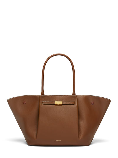 New York Handbag (Tan & Ecu Contrast Stitching)