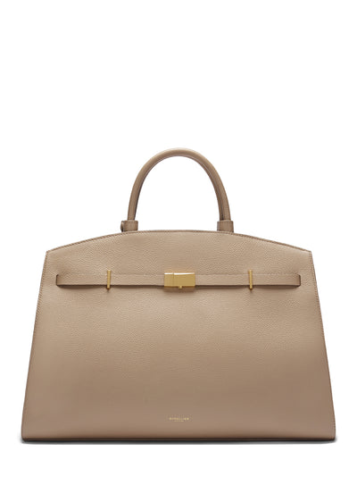 New York Top Handle Handbag (Dark Sand)