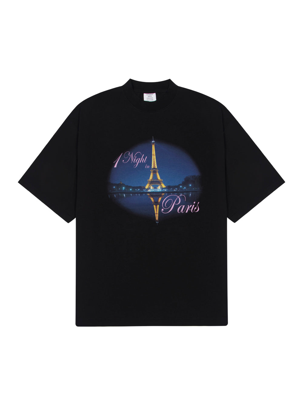 Night In Paris Oversized T-Shirt (Black)
