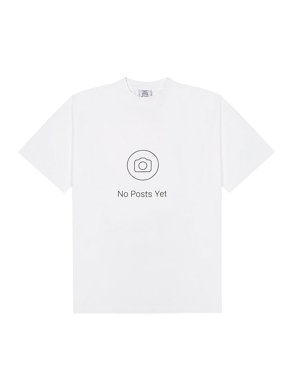 No Posts Regular T- Shirt (White)