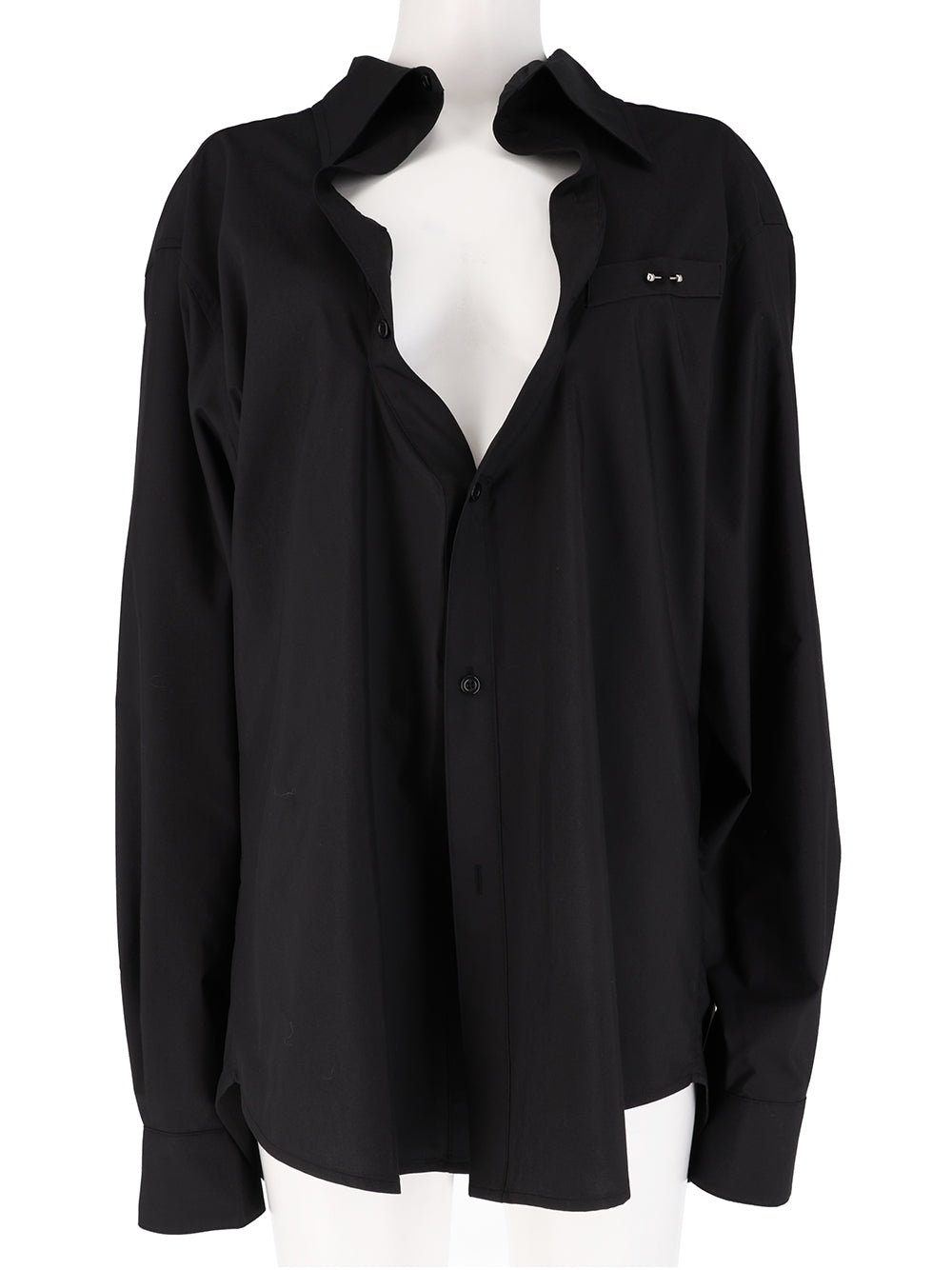 Nolls Twist Placket Shirt (Black)