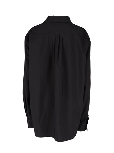 Nolls Twist Placket Shirt (Black)